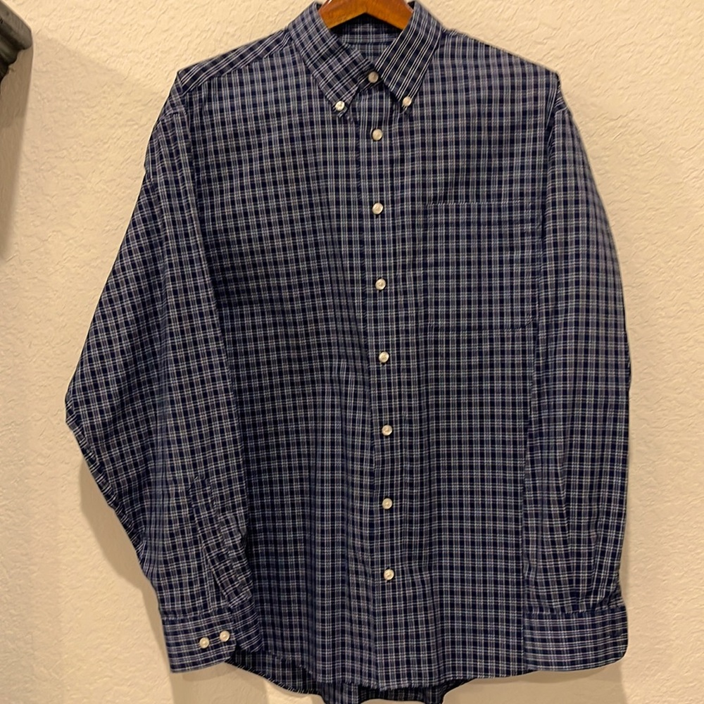 Men’s XL Jos. A Banks Executive Plaid Long Sleeve Button Down
